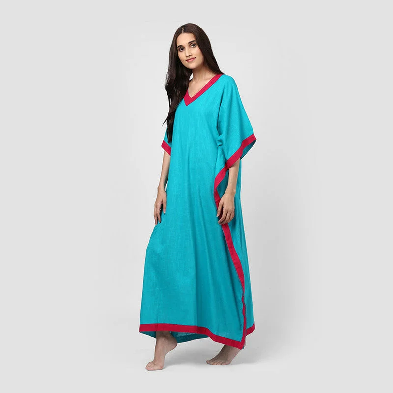 unidraa-cotton-tie-up-waist-kaftan-blue-tks011-19722