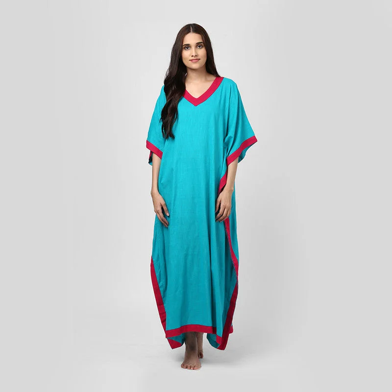 unidraa-cotton-tie-up-waist-kaftan-blue-tks011-19722