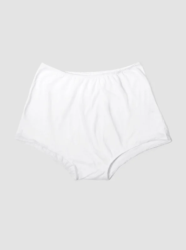 100% Organic Cotton Sleep Short - Chalk