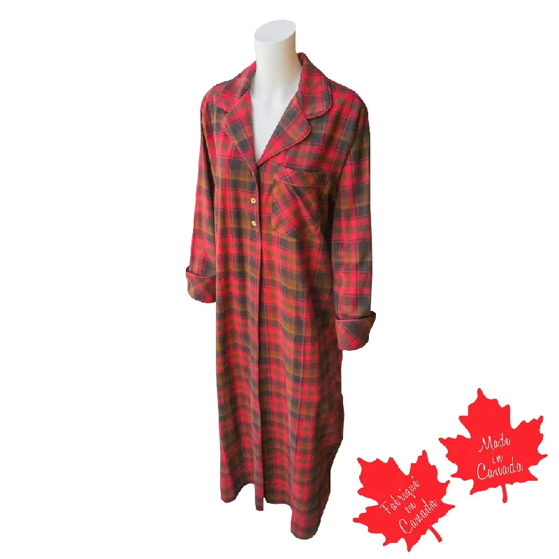 Small / Maple Leaf / 100% Cotton Yarn Dye Flannel