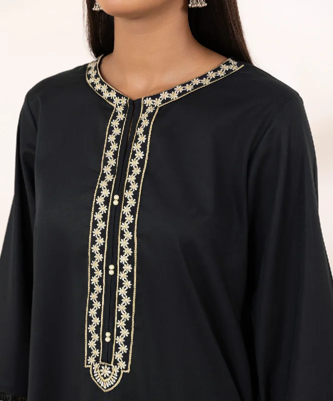 Embroidered Crosshatch Shirt