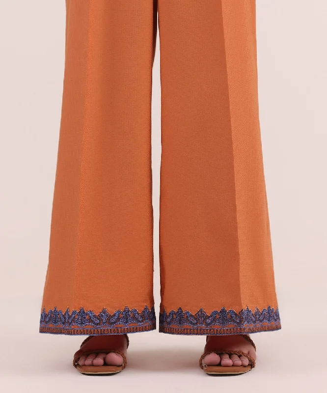 Embroidered Dobby Culottes