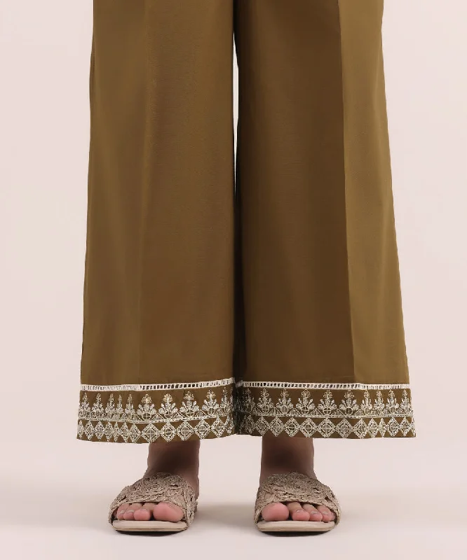 Embroidered Cambric Culottes