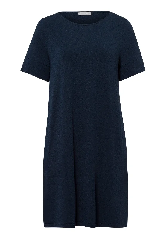 74949 Natural Elegance Short Sleeve Nightdress 90CM - 1610 Deep Navy