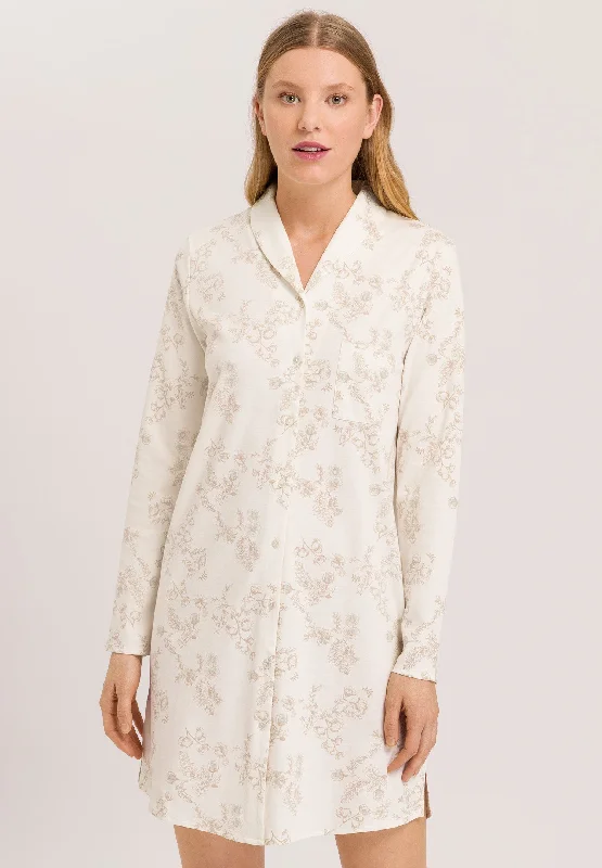 74970 Loungy Nights Long Sleeve Nightgown 90cm - 1257 Tender Botanicals