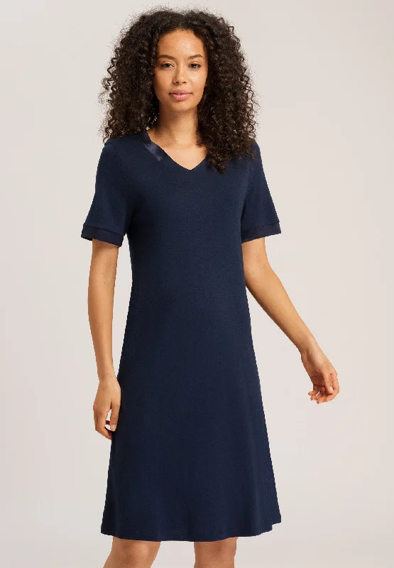 74976 Joela Short Sleeve Nightgown 100cm - 1610 Deep Navy