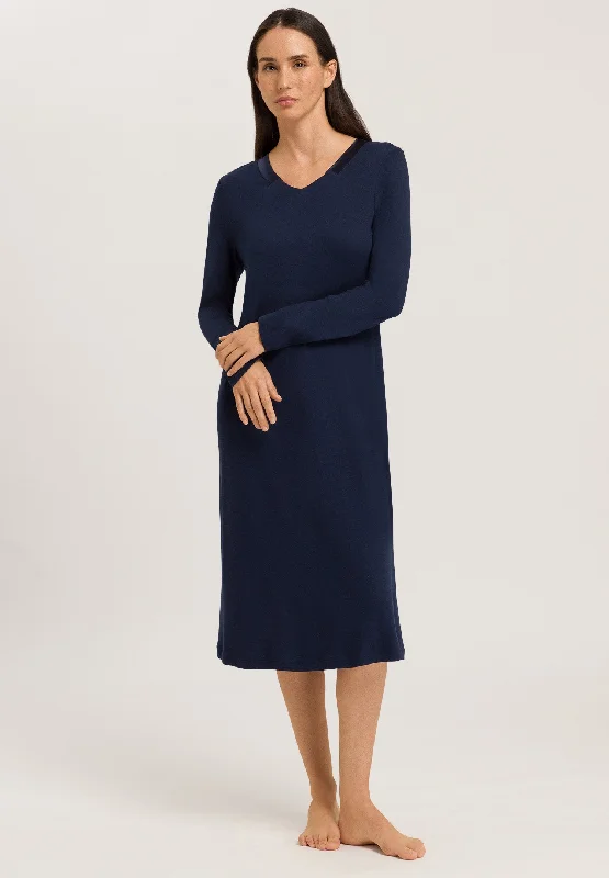 74977 Joela Long Sleeve Nightgown 110cm - 1610 Deep Navy