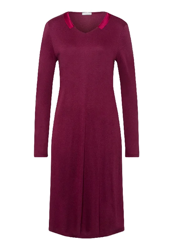 74977 Joela Long Sleeve Nightgown 110cm - 2423 Ruby Wine