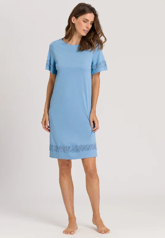 Gaia Short Sleeve Nightgown | Bonnie Blue 76536-1597