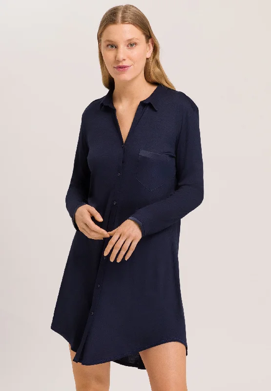 77420 Grand Central Boyfriend Shirt - 1610 Deep Navy