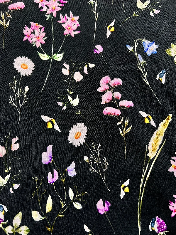 🌸 🐝 Nightshirt Long Sleeve Bamboo | Queen Bee Floral 🐝 🌸