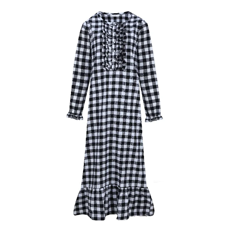 Gingham Black-White / S