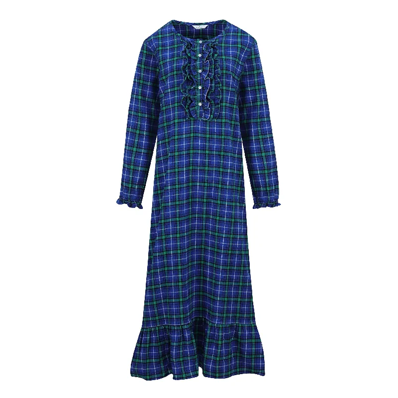 Blue Green Scotch Plaid / S