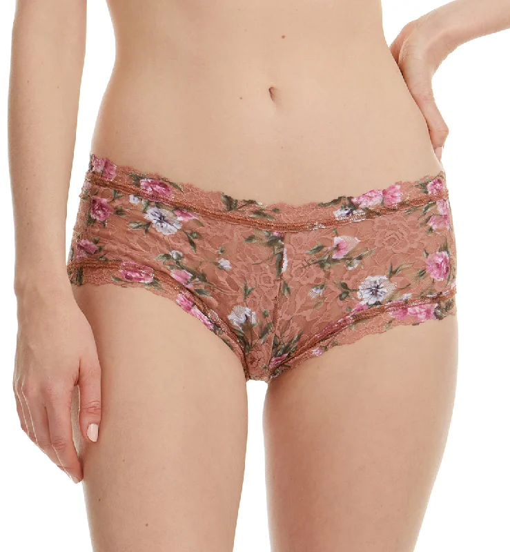 Hanky Panky Signature Lace Printed Boyshort (PR4812P) - Terracotta Rose