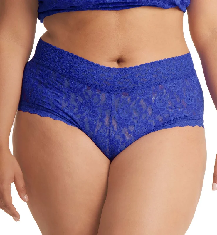 Hanky Panky Signature Lace Wideband Boyshort PLUS (481281X) - Cobalt