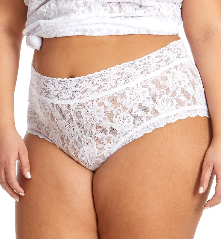 Hanky Panky Signature Lace Wideband Boyshort PLUS (481281X) - White