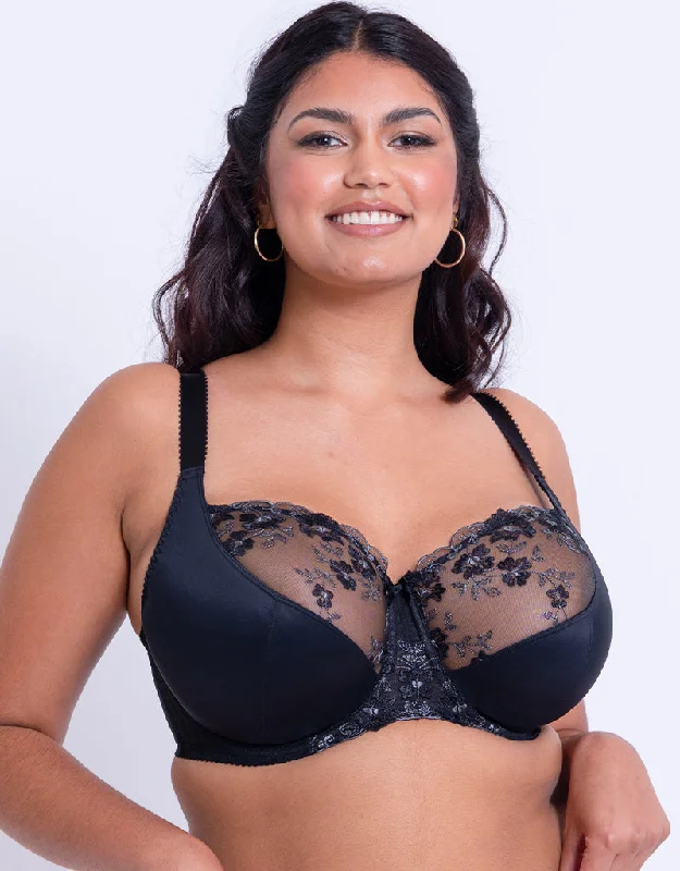 Adore Olivia Balconette Bra Black/Silver