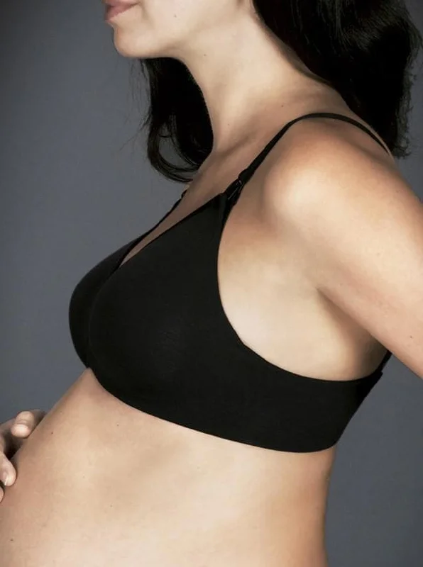 Berlei Barely There Cotton Maternity Bra In Black