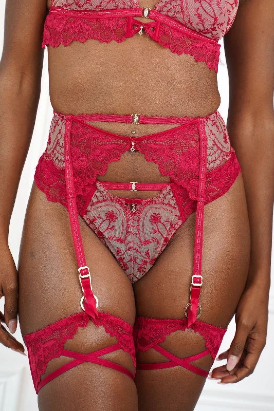 Aphrodite Garter-Belt Red