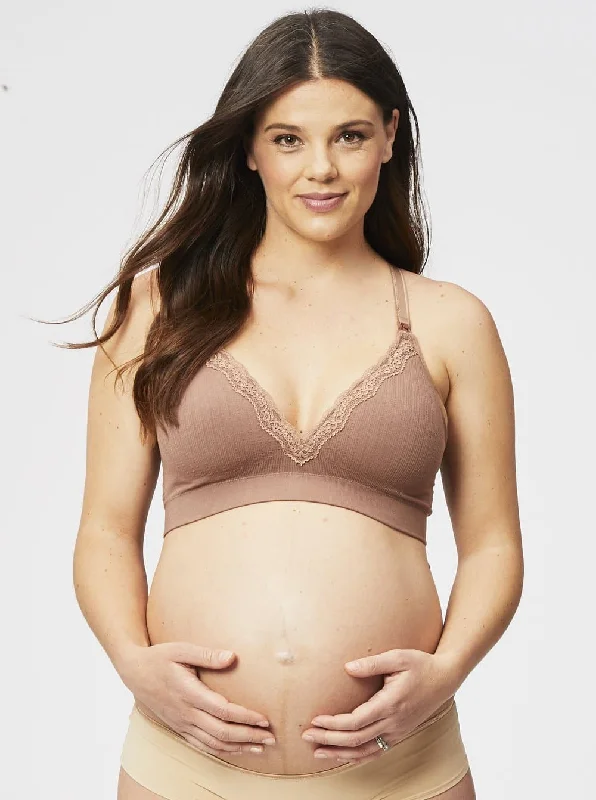 Cake Maternity Tutti Frutti Bamboo Nursing Black Bra