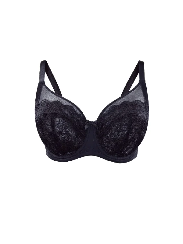 Carole Unlined Wire Bra - Black - 3102