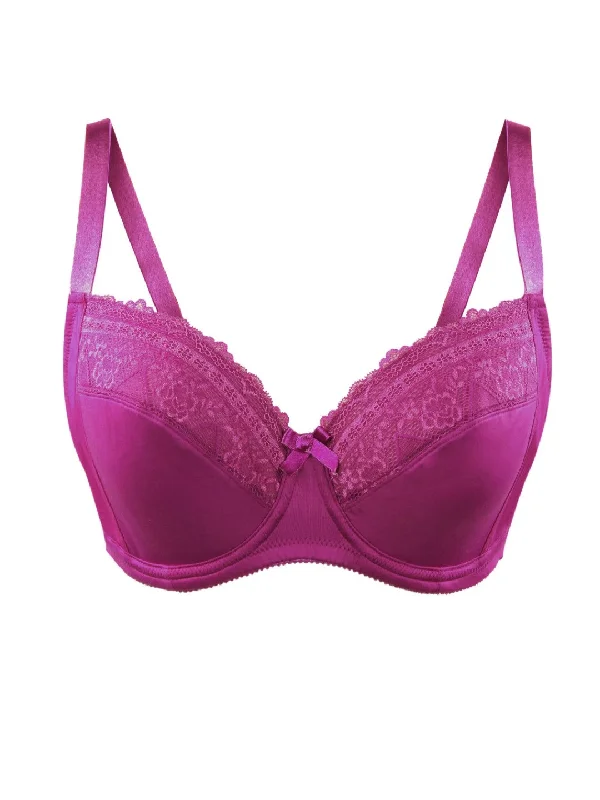 Casey Unlined Wire Bra - Fuchsia Rose - 2802