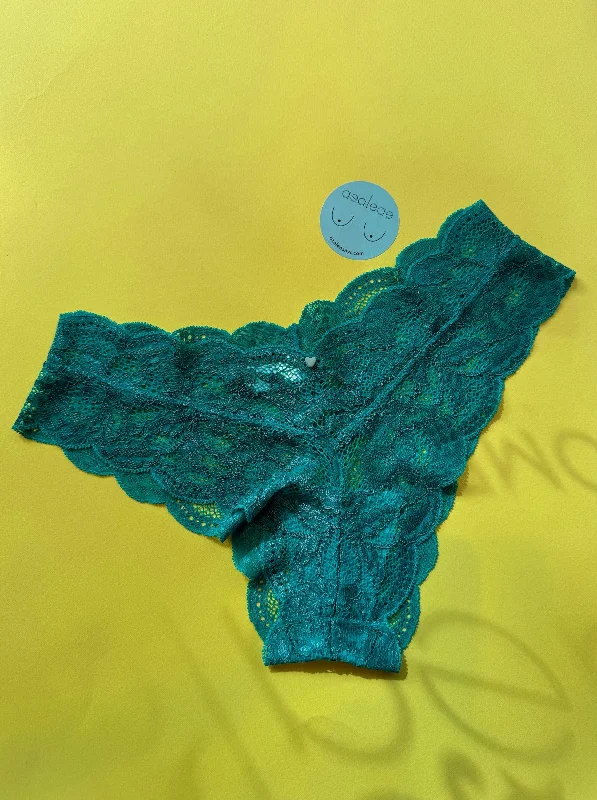 Clo: Fortuna Lace Cheeky Boyshort - Tropical Green