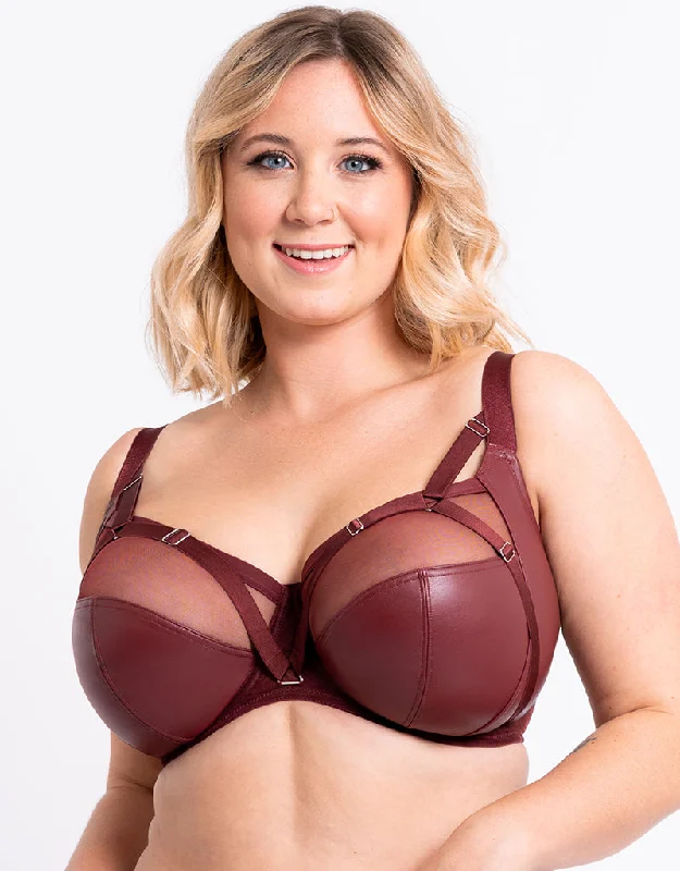 Curvy Kate Enclose Balcony Side Support Bra Oxblood