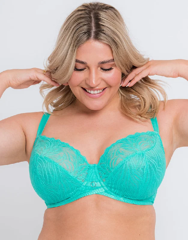 Curvy Kate Lace Daze Balcony Bra Blue Lagoon