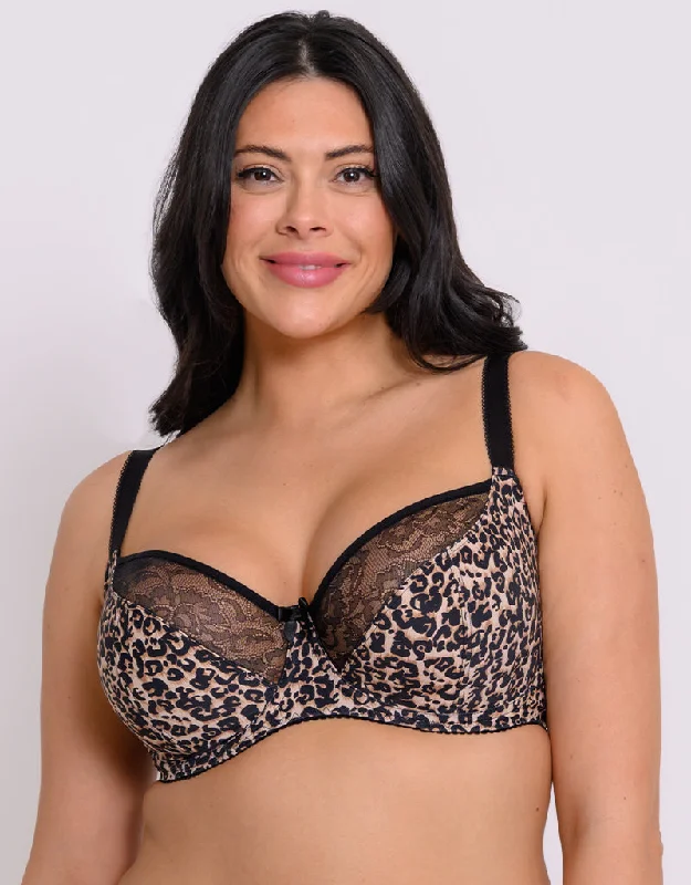 Curvy Kate Moody Bloom Balcony Bra Leopard Print