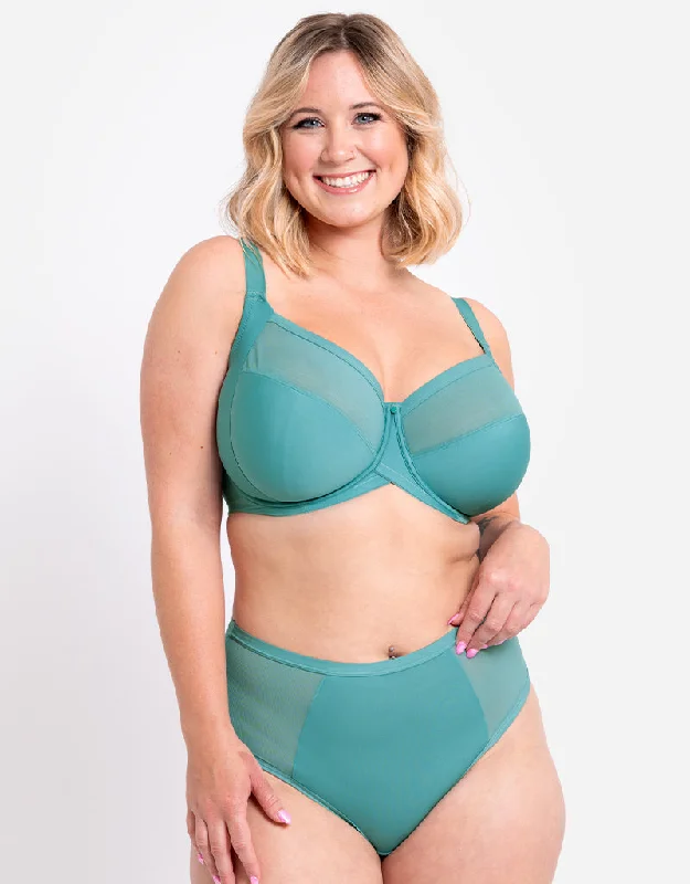 Curvy Kate WonderFully Full Cup Side Support Bra Mineral Blue