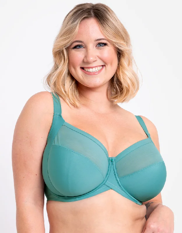 Curvy Kate WonderFully Full Cup Side Support Bra Mineral Blue