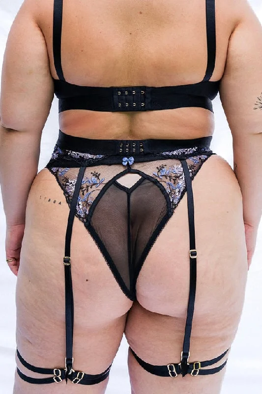 Euphorik Black Garter-Belt