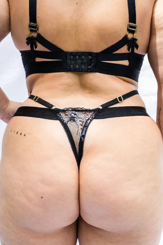 Euphorik Black Thong