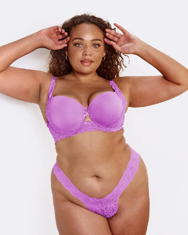 Daley Lace Bra : Amethyst Orchid