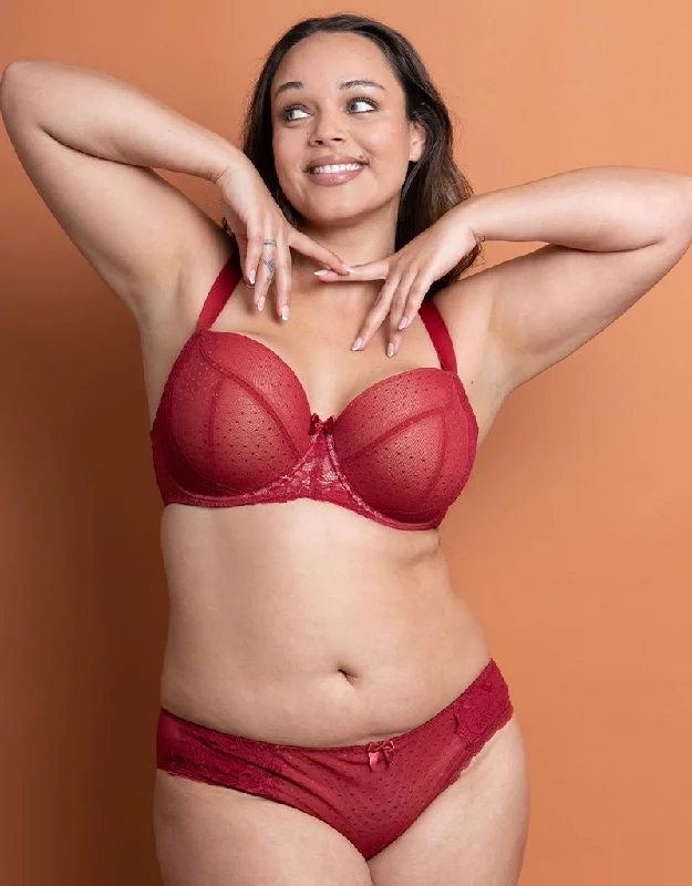 Flirtelle Eve Padded Balcony Bra Rouge/Latte