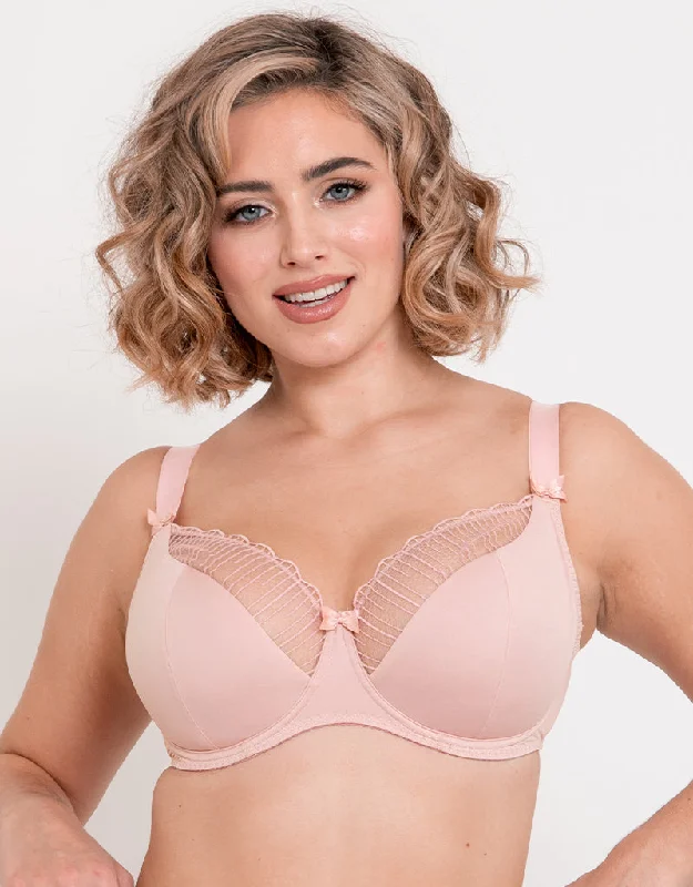 Flirtelle Riley Balcony Bra Blush Pink