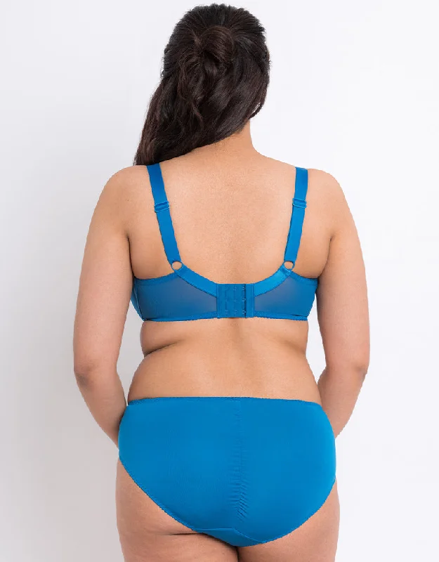 Flirtelle Swirl Balcony Bra Marine Blue