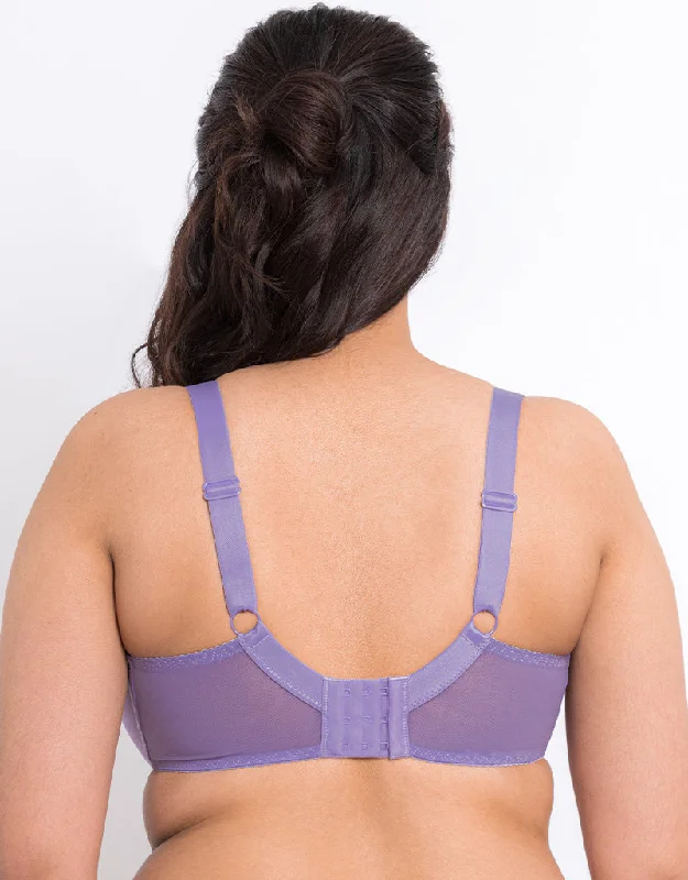 Flirtelle Swirl Balcony Bra Violet