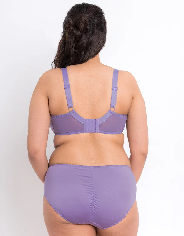 Flirtelle Swirl Balcony Bra Violet