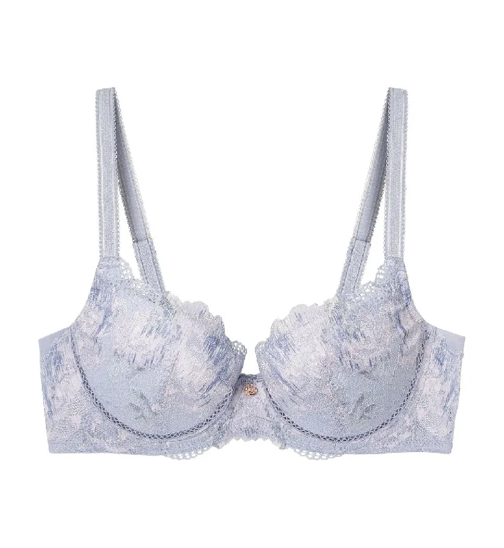 FLORALE SHADOW ROSE WIRED PUSH UP BRA