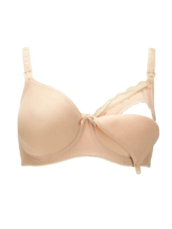 Pure Nursing Drop Cup Bra - Nude