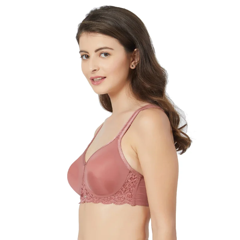 Full Coverage Non Padded Wired Lace Bra-FB-609