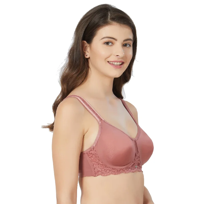 Full Coverage Non Padded Wired Lace Bra-FB-609