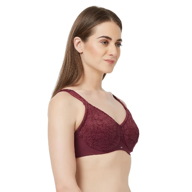 Full Coverage Non Padded Wired Lace Bra (Pack Of 2) FB-610