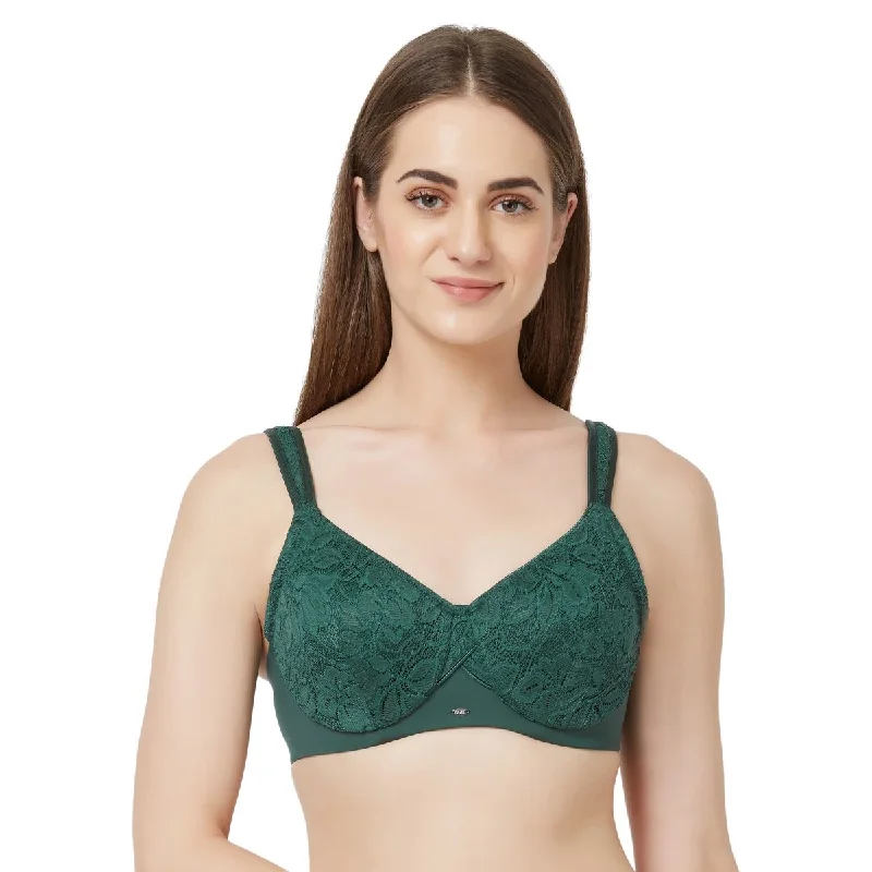 Full Coverage Non Padded Wired Lace Bra(Pack Of 2) FB-610