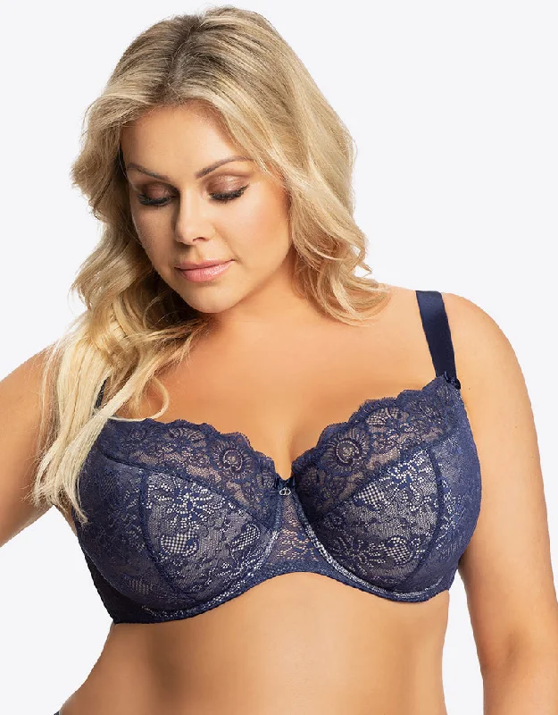 Gorsenia Blanca Balconette Bra Navy