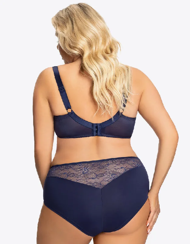 Gorsenia Blanca Balconette Bra Navy