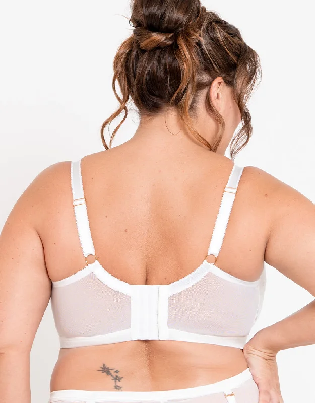 Liaison Vienna Padded Longline Balcony Bra White