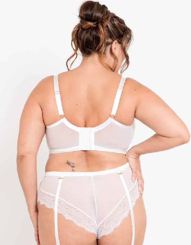 Liaison Vienna Padded Longline Balcony Bra White